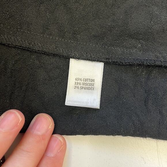 ST. JOHN Damask Floral Embossed Print Cigarette Slim Pant Vent Hem - Size 10* - Picture 10 of 15